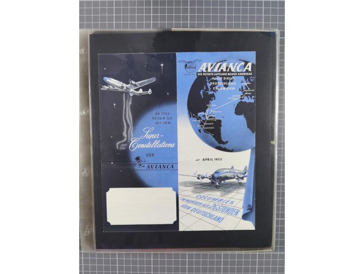 1952/1971, umfangreiche Sammlung von ca. 1.380 Luftpostbelegen mit Erst- und Sonderflügen, u.a. SAS, Sabena, BOAC, Interflug 