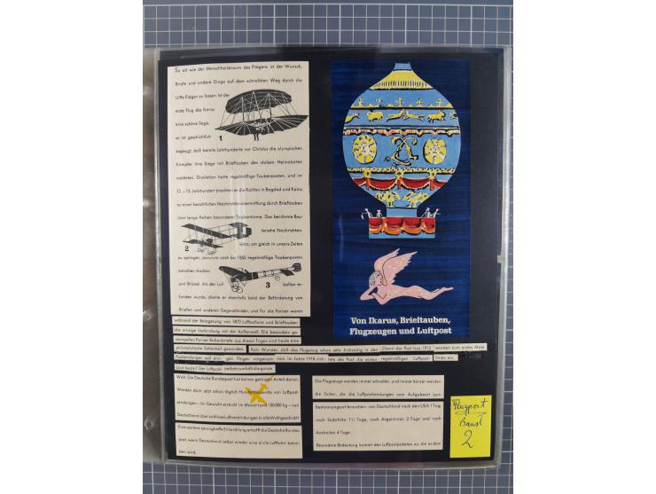 1952/1971, umfangreiche Sammlung von ca. 1.380 Luftpostbelegen mit Erst- und Sonderflügen, u.a. SAS, Sabena, BOAC, Interflug 