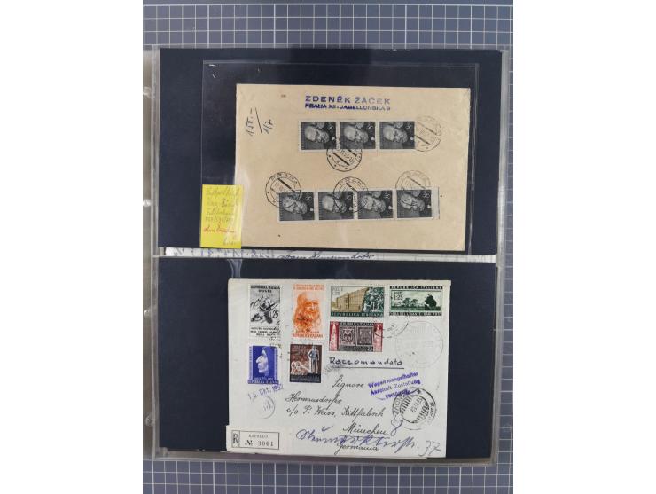 1952/1971, umfangreiche Sammlung von ca. 1.380 Luftpostbelegen mit Erst- und Sonderflügen, u.a. SAS, Sabena, BOAC, Interflug 