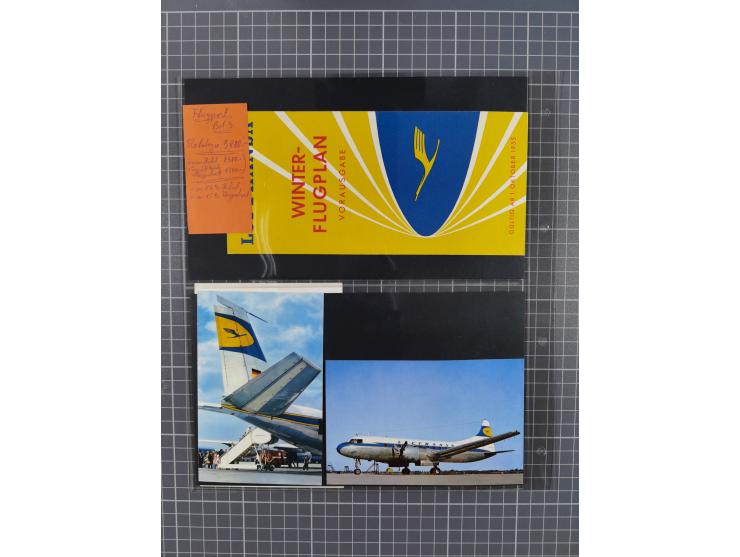 1952/1971, umfangreiche Sammlung von ca. 1.380 Luftpostbelegen mit Erst- und Sonderflügen, u.a. SAS, Sabena, BOAC, Interflug 