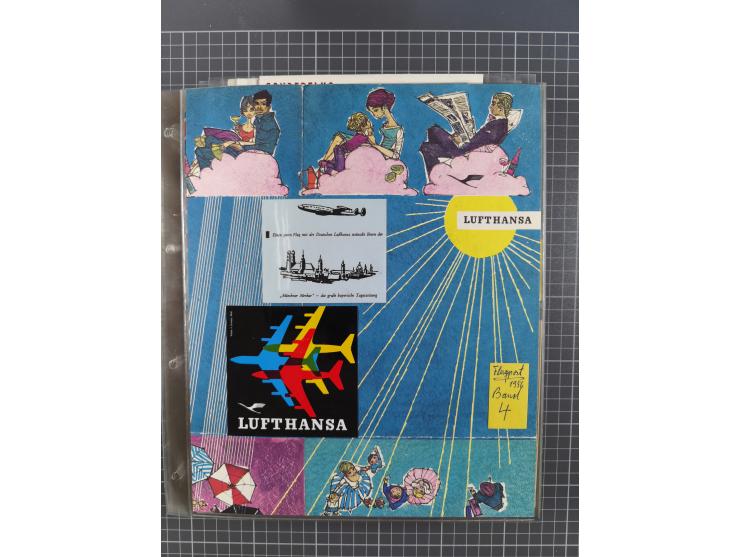 1952/1971, umfangreiche Sammlung von ca. 1.380 Luftpostbelegen mit Erst- und Sonderflügen, u.a. SAS, Sabena, BOAC, Interflug 