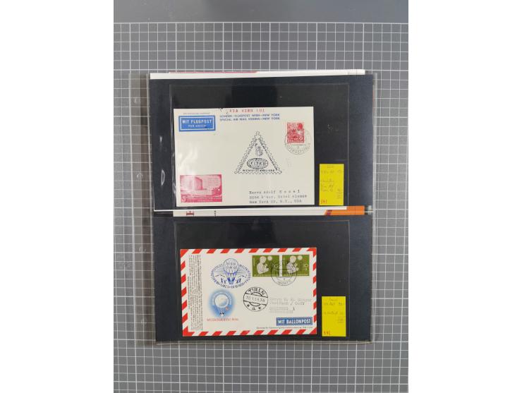 1952/1971, umfangreiche Sammlung von ca. 1.380 Luftpostbelegen mit Erst- und Sonderflügen, u.a. SAS, Sabena, BOAC, Interflug 