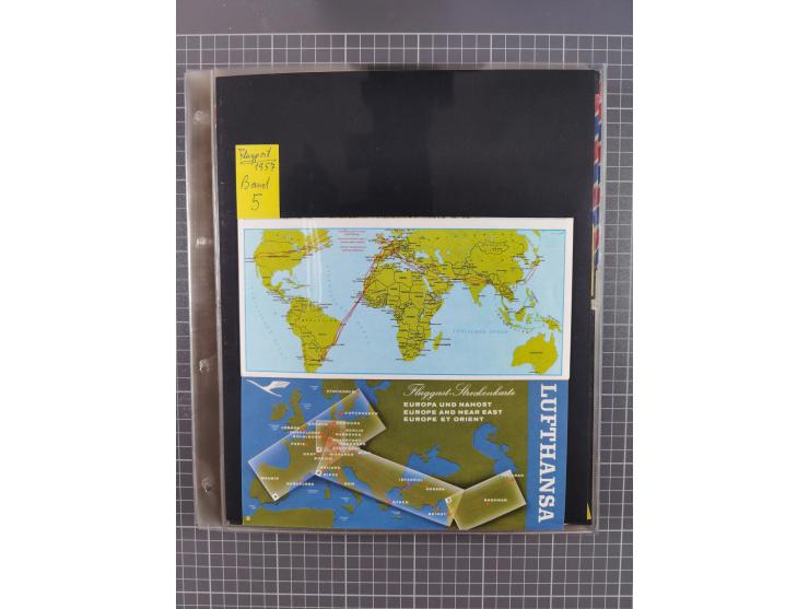 1952/1971, umfangreiche Sammlung von ca. 1.380 Luftpostbelegen mit Erst- und Sonderflügen, u.a. SAS, Sabena, BOAC, Interflug 
