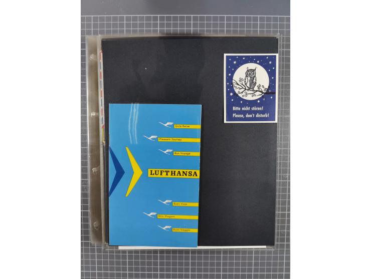 1952/1971, umfangreiche Sammlung von ca. 1.380 Luftpostbelegen mit Erst- und Sonderflügen, u.a. SAS, Sabena, BOAC, Interflug 