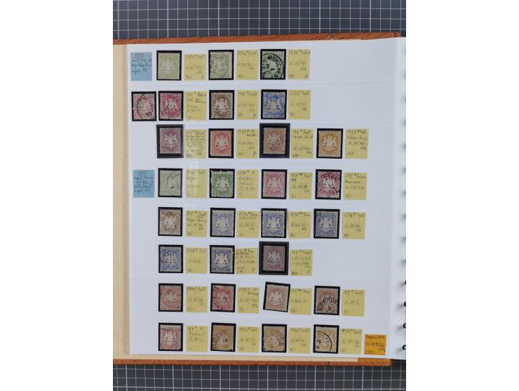 1849/1920, gestempelte und ungebrauchte Sammlung mit allen Gebieten von Baden bis Württemberg, immer gut besetzt mit besseren