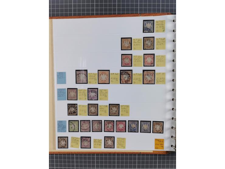 1849/1920, gestempelte und ungebrauchte Sammlung mit allen Gebieten von Baden bis Württemberg, immer gut besetzt mit besseren