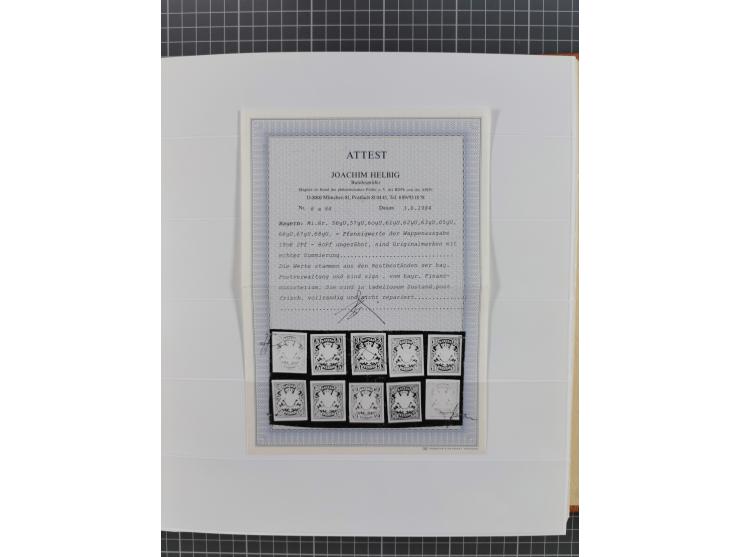 1849/1920, gestempelte und ungebrauchte Sammlung mit allen Gebieten von Baden bis Württemberg, immer gut besetzt mit besseren