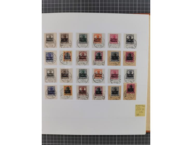 1849/1920, gestempelte und ungebrauchte Sammlung mit allen Gebieten von Baden bis Württemberg, immer gut besetzt mit besseren