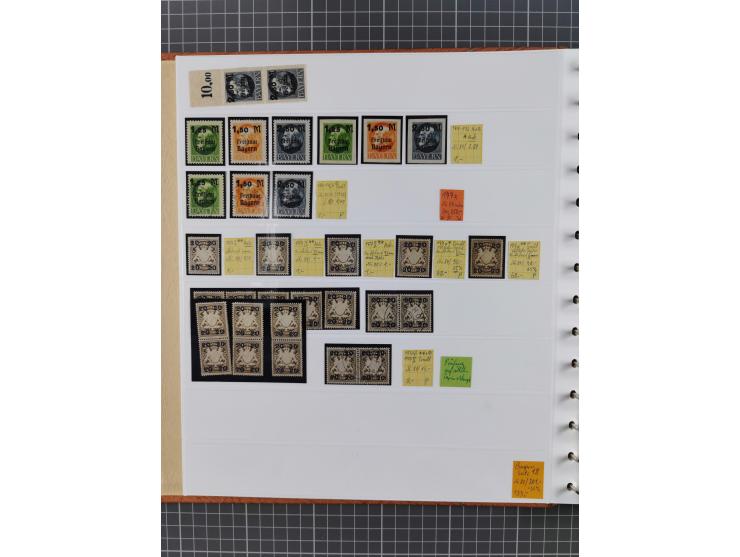 1849/1920, gestempelte und ungebrauchte Sammlung mit allen Gebieten von Baden bis Württemberg, immer gut besetzt mit besseren