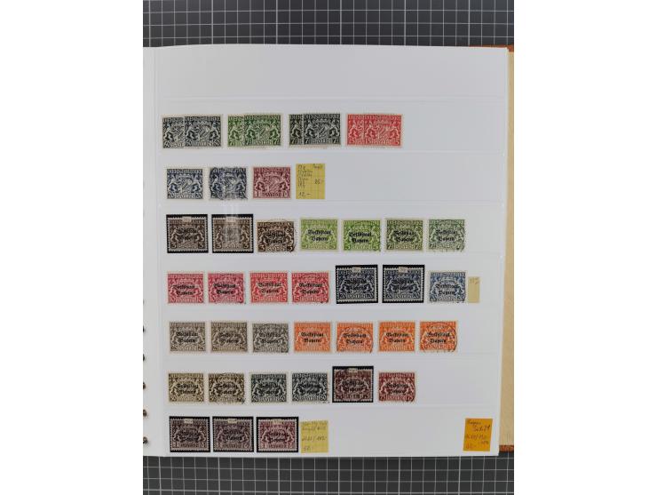 1849/1920, gestempelte und ungebrauchte Sammlung mit allen Gebieten von Baden bis Württemberg, immer gut besetzt mit besseren