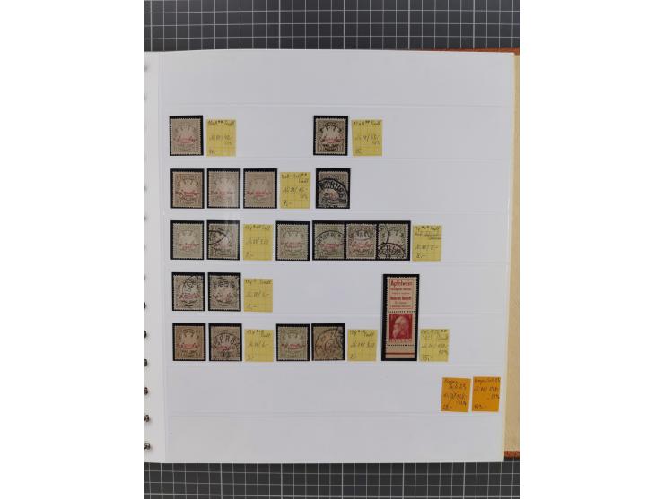 1849/1920, gestempelte und ungebrauchte Sammlung mit allen Gebieten von Baden bis Württemberg, immer gut besetzt mit besseren