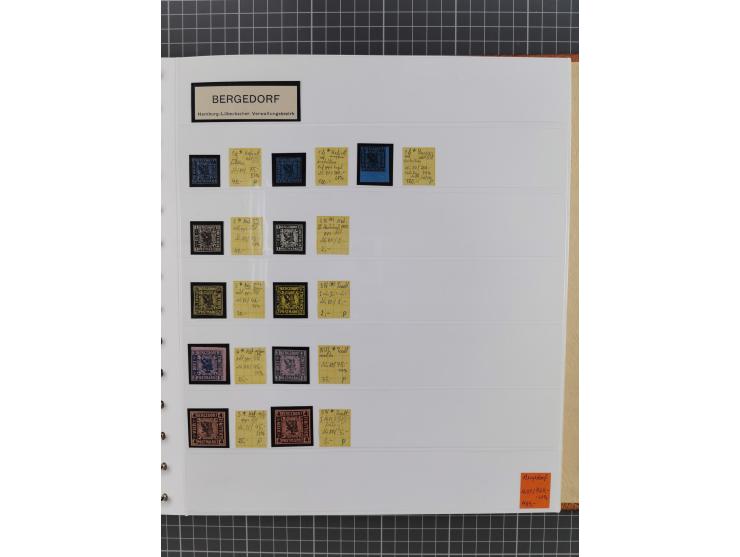1849/1920, gestempelte und ungebrauchte Sammlung mit allen Gebieten von Baden bis Württemberg, immer gut besetzt mit besseren