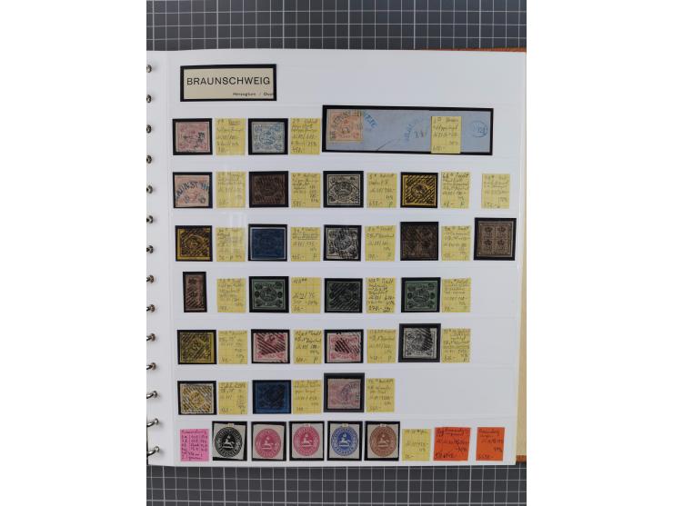 1849/1920, gestempelte und ungebrauchte Sammlung mit allen Gebieten von Baden bis Württemberg, immer gut besetzt mit besseren