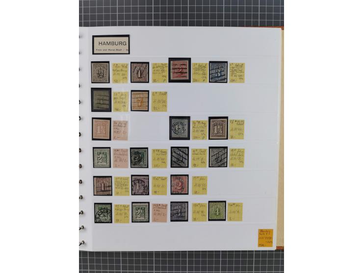 1849/1920, gestempelte und ungebrauchte Sammlung mit allen Gebieten von Baden bis Württemberg, immer gut besetzt mit besseren