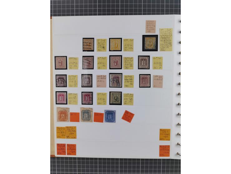 1849/1920, gestempelte und ungebrauchte Sammlung mit allen Gebieten von Baden bis Württemberg, immer gut besetzt mit besseren