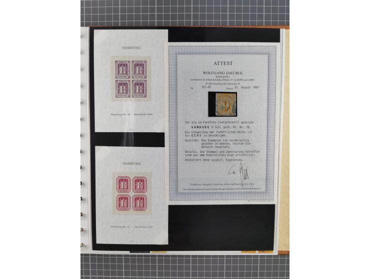 1849/1920, gestempelte und ungebrauchte Sammlung mit allen Gebieten von Baden bis Württemberg, immer gut besetzt mit besseren