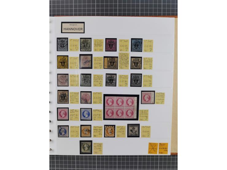 1849/1920, gestempelte und ungebrauchte Sammlung mit allen Gebieten von Baden bis Württemberg, immer gut besetzt mit besseren