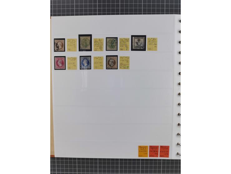 1849/1920, gestempelte und ungebrauchte Sammlung mit allen Gebieten von Baden bis Württemberg, immer gut besetzt mit besseren