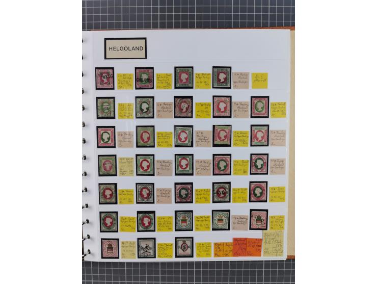 1849/1920, gestempelte und ungebrauchte Sammlung mit allen Gebieten von Baden bis Württemberg, immer gut besetzt mit besseren