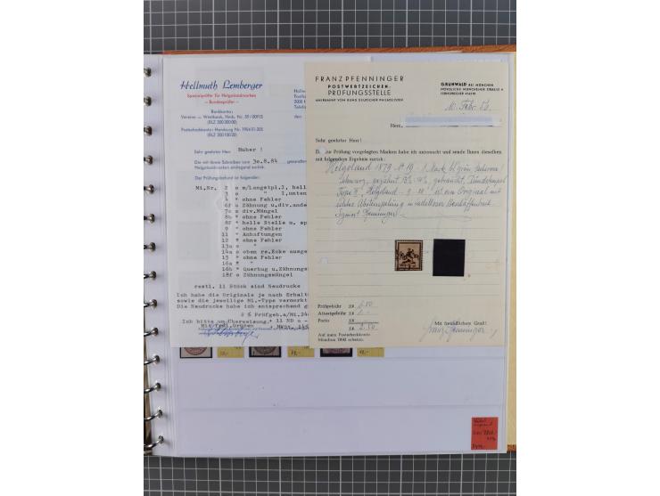 1849/1920, gestempelte und ungebrauchte Sammlung mit allen Gebieten von Baden bis Württemberg, immer gut besetzt mit besseren