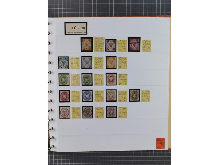 1849/1920, gestempelte und ungebrauchte Sammlung mit allen Gebieten von Baden bis Württemberg, immer gut besetzt mit besseren