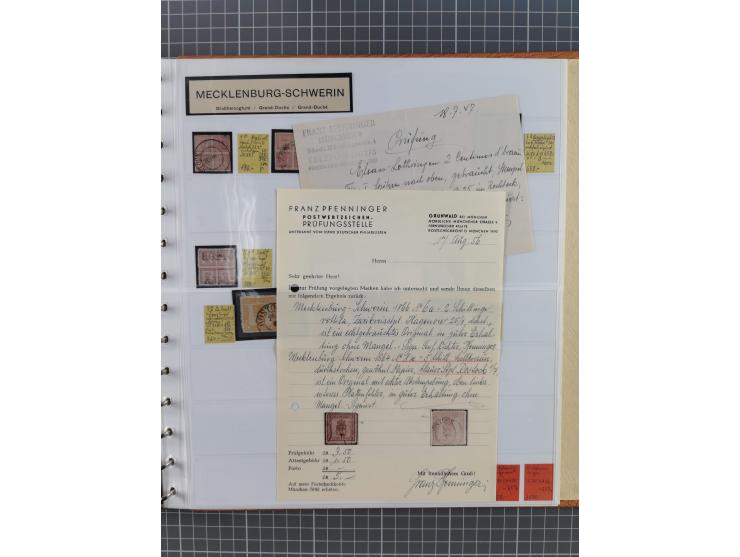 1849/1920, gestempelte und ungebrauchte Sammlung mit allen Gebieten von Baden bis Württemberg, immer gut besetzt mit besseren