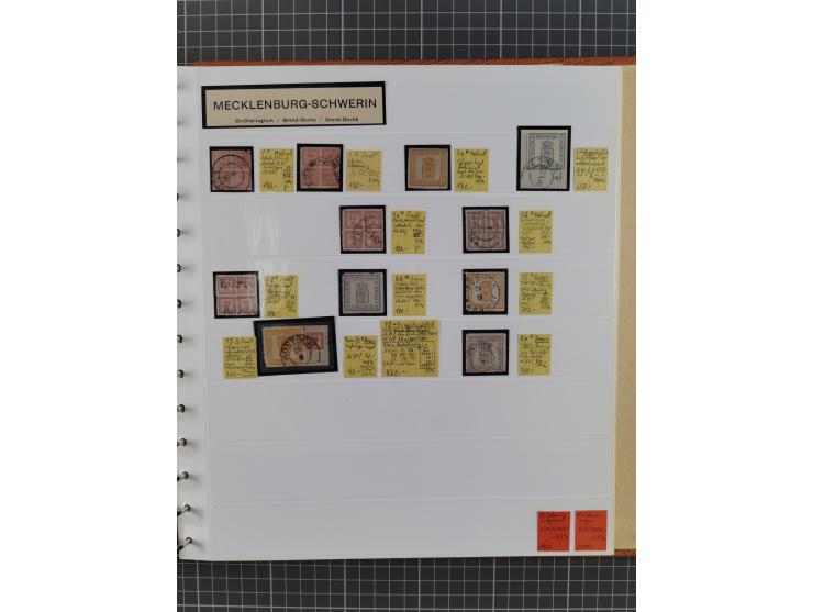 1849/1920, gestempelte und ungebrauchte Sammlung mit allen Gebieten von Baden bis Württemberg, immer gut besetzt mit besseren