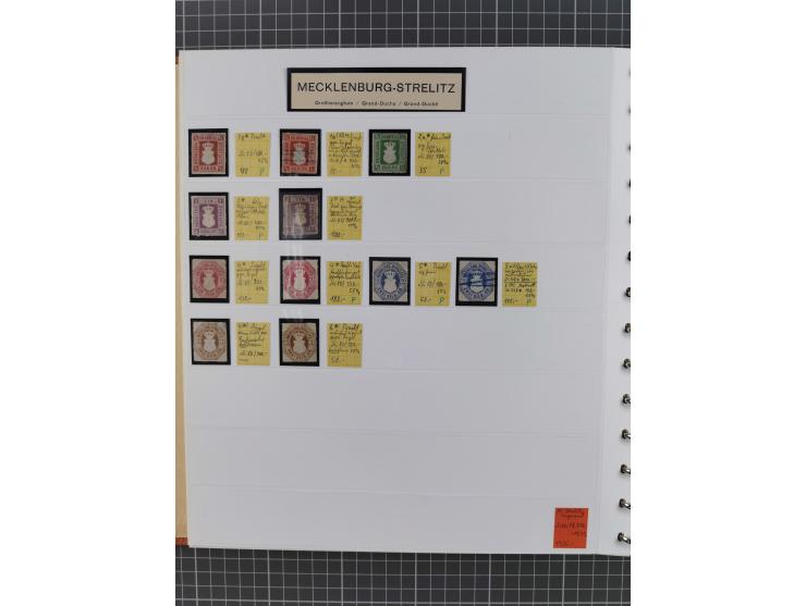 1849/1920, gestempelte und ungebrauchte Sammlung mit allen Gebieten von Baden bis Württemberg, immer gut besetzt mit besseren