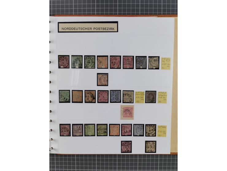 1849/1920, gestempelte und ungebrauchte Sammlung mit allen Gebieten von Baden bis Württemberg, immer gut besetzt mit besseren