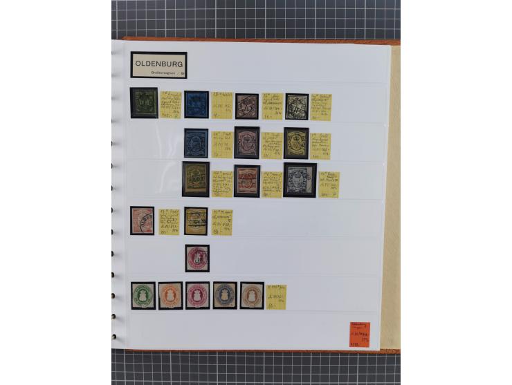 1849/1920, gestempelte und ungebrauchte Sammlung mit allen Gebieten von Baden bis Württemberg, immer gut besetzt mit besseren