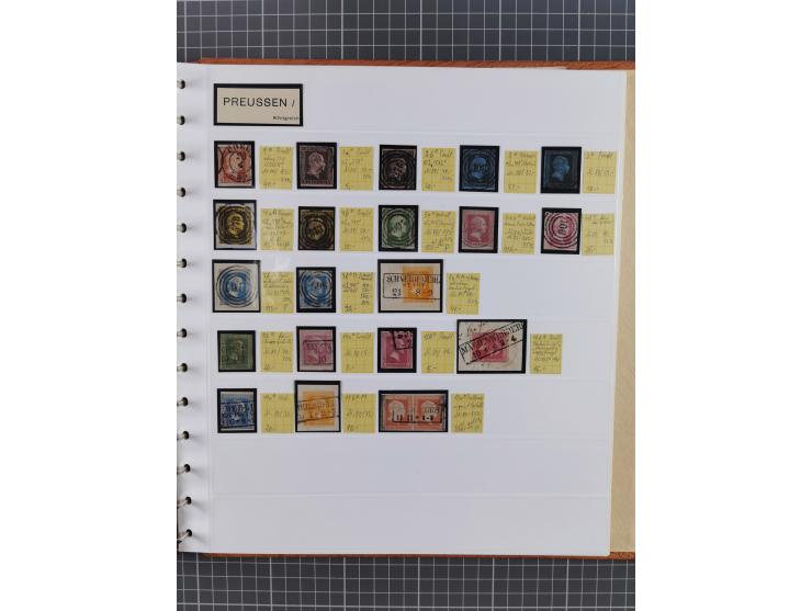 1849/1920, gestempelte und ungebrauchte Sammlung mit allen Gebieten von Baden bis Württemberg, immer gut besetzt mit besseren