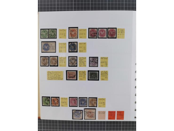 1849/1920, gestempelte und ungebrauchte Sammlung mit allen Gebieten von Baden bis Württemberg, immer gut besetzt mit besseren