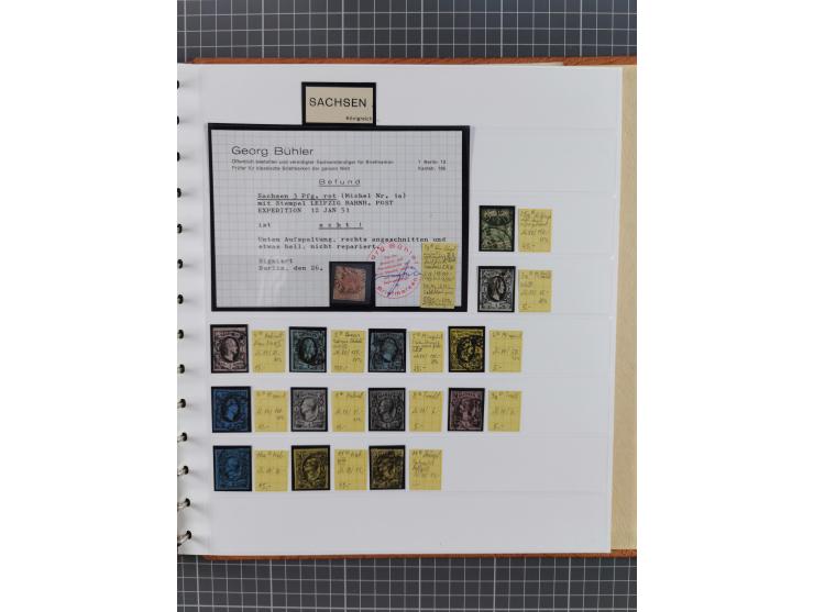 1849/1920, gestempelte und ungebrauchte Sammlung mit allen Gebieten von Baden bis Württemberg, immer gut besetzt mit besseren