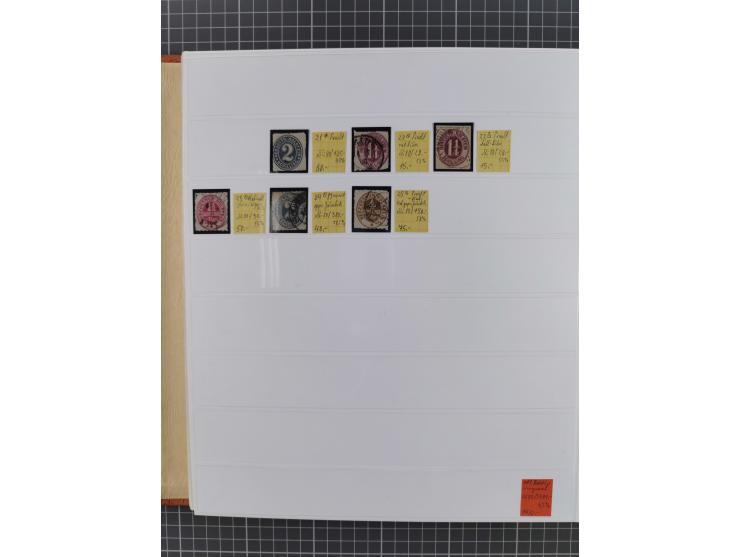 1849/1920, gestempelte und ungebrauchte Sammlung mit allen Gebieten von Baden bis Württemberg, immer gut besetzt mit besseren