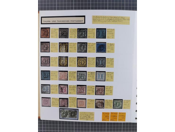 1849/1920, gestempelte und ungebrauchte Sammlung mit allen Gebieten von Baden bis Württemberg, immer gut besetzt mit besseren