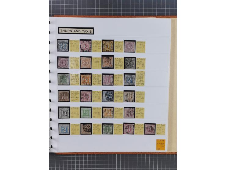 1849/1920, gestempelte und ungebrauchte Sammlung mit allen Gebieten von Baden bis Württemberg, immer gut besetzt mit besseren