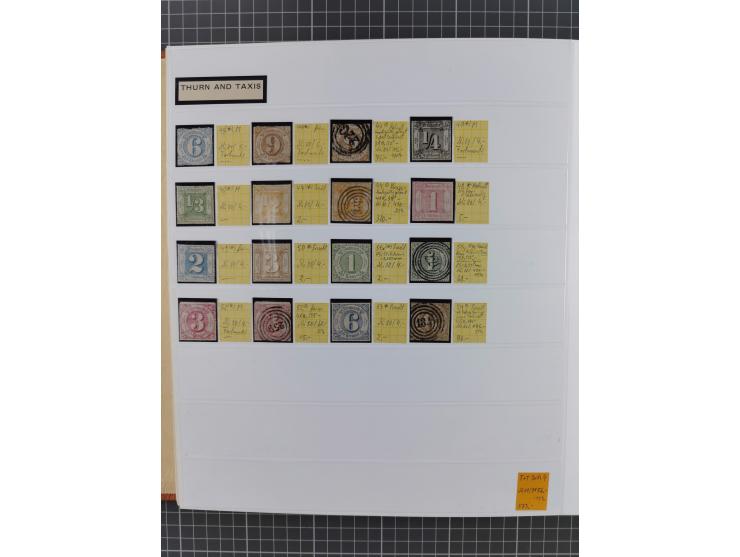 1849/1920, gestempelte und ungebrauchte Sammlung mit allen Gebieten von Baden bis Württemberg, immer gut besetzt mit besseren