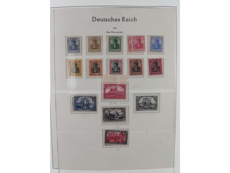 1900/50 (ca.), postfrische und ungebrauchte interessante Partie im Album, überwiegend Deutsches Reich mit allen Zeppelinen un