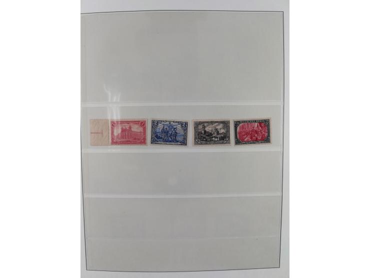 1900/50 (ca.), postfrische und ungebrauchte interessante Partie im Album, überwiegend Deutsches Reich mit allen Zeppelinen un