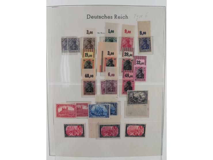 1900/50 (ca.), postfrische und ungebrauchte interessante Partie im Album, überwiegend Deutsches Reich mit allen Zeppelinen un
