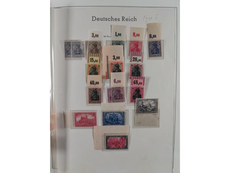 1900/50 (ca.), postfrische und ungebrauchte interessante Partie im Album, überwiegend Deutsches Reich mit allen Zeppelinen un