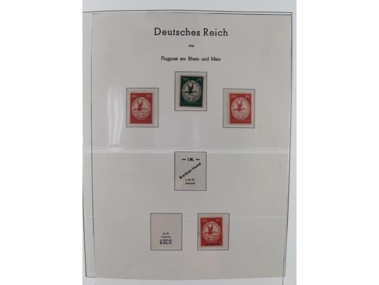 1900/50 (ca.), postfrische und ungebrauchte interessante Partie im Album, überwiegend Deutsches Reich mit allen Zeppelinen un