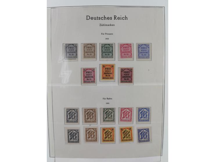 1900/50 (ca.), postfrische und ungebrauchte interessante Partie im Album, überwiegend Deutsches Reich mit allen Zeppelinen un