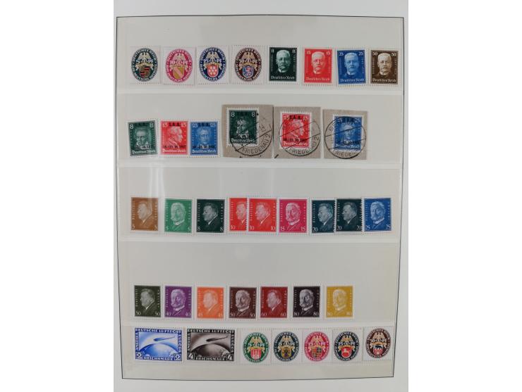 1900/50 (ca.), postfrische und ungebrauchte interessante Partie im Album, überwiegend Deutsches Reich mit allen Zeppelinen un