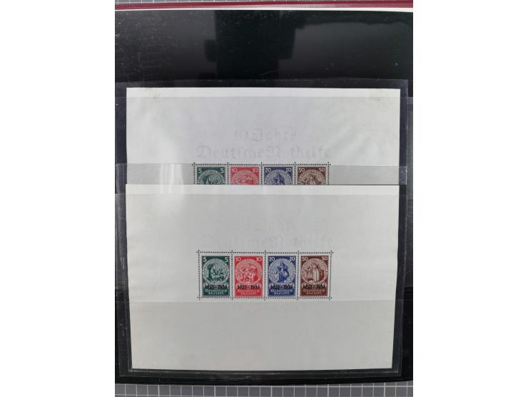 1900/50 (ca.), postfrische und ungebrauchte interessante Partie im Album, überwiegend Deutsches Reich mit allen Zeppelinen un