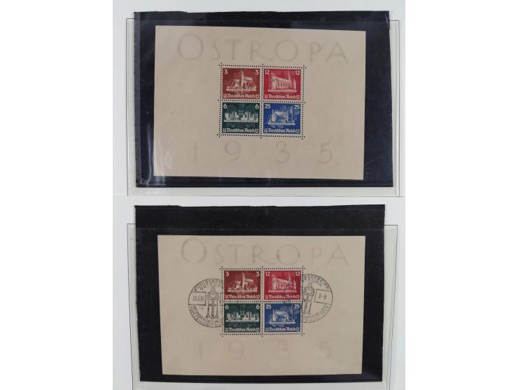 1900/50 (ca.), postfrische und ungebrauchte interessante Partie im Album, überwiegend Deutsches Reich mit allen Zeppelinen un