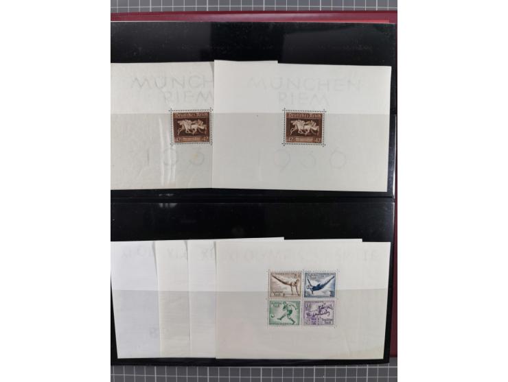 1900/50 (ca.), postfrische und ungebrauchte interessante Partie im Album, überwiegend Deutsches Reich mit allen Zeppelinen un