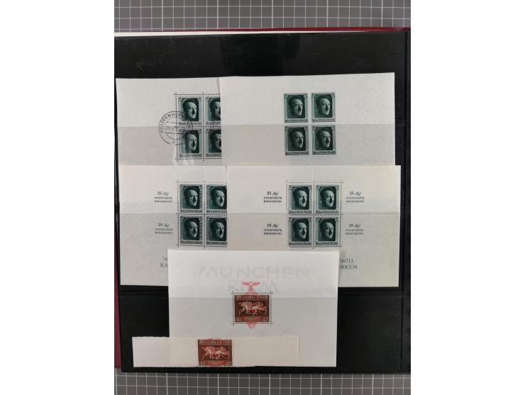 1900/50 (ca.), postfrische und ungebrauchte interessante Partie im Album, überwiegend Deutsches Reich mit allen Zeppelinen un