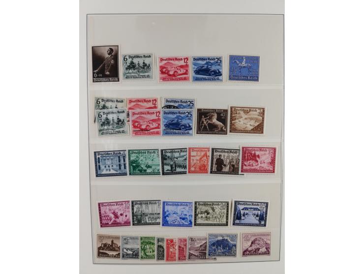 1900/50 (ca.), postfrische und ungebrauchte interessante Partie im Album, überwiegend Deutsches Reich mit allen Zeppelinen un
