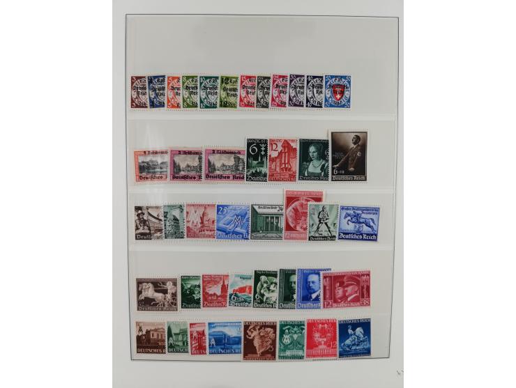 1900/50 (ca.), postfrische und ungebrauchte interessante Partie im Album, überwiegend Deutsches Reich mit allen Zeppelinen un